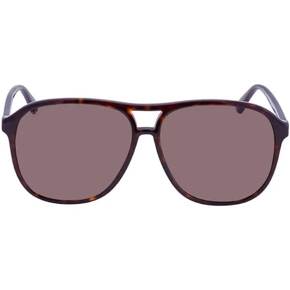 GUCCI UNISEX HAVANA SUNGLASSES GG0016SA - Picture 4 of 6